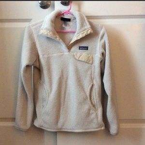 Patagonia re-tool fleece jacket. Super cozy!!
